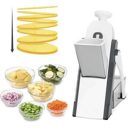 Manual Vegetable Cutter 4-in-1 | Adjustable Mandoline Slicer